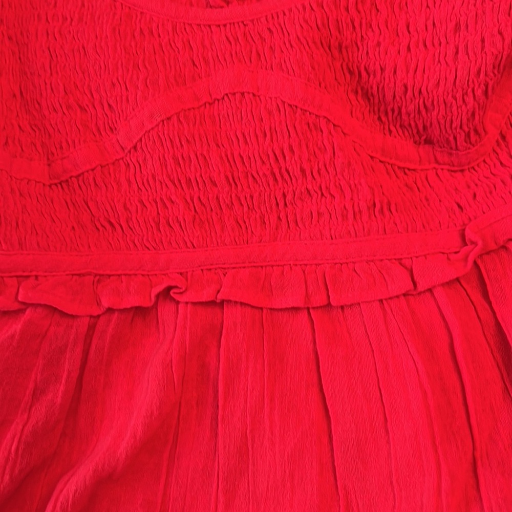Free People Sunshine Season Midi Dress Red - Picture 16 of 16